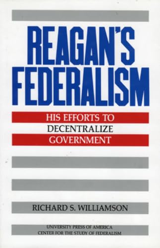 Reagan's federalism Cover