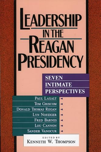 Leadership in the Reagan presidency Cover