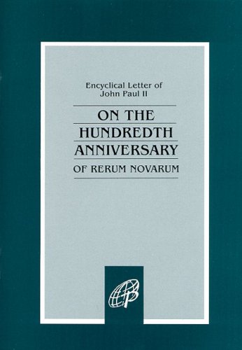On the hundredth anniversary of Rerum novarum Cover