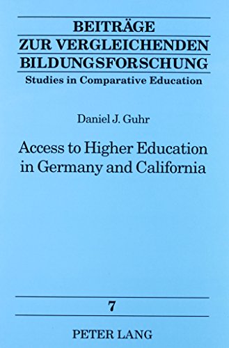 Access to higher education in Germany and California Cover