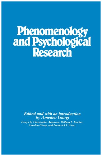 Phenomenology and psychological research Cover