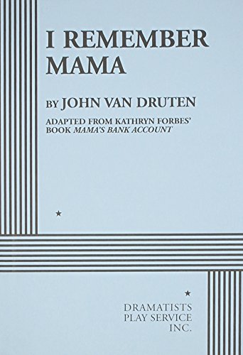 I Remember Mama: Play in Two Acts Cover