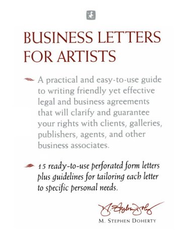 Business letters for artists Cover