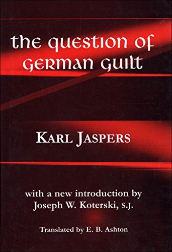 The question of German guilt Cover