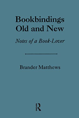 Bookbindings old and new Cover