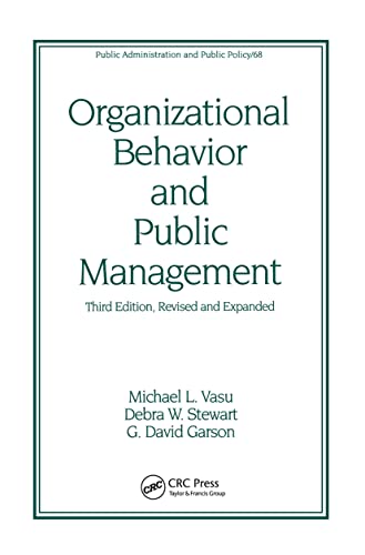 Organizational behavior and public management Cover