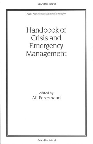Handbook of crisis and emergency management Cover