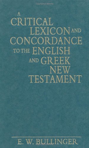 Critical Lexicon and Concordance to the English and Greek New Testament, A Cover