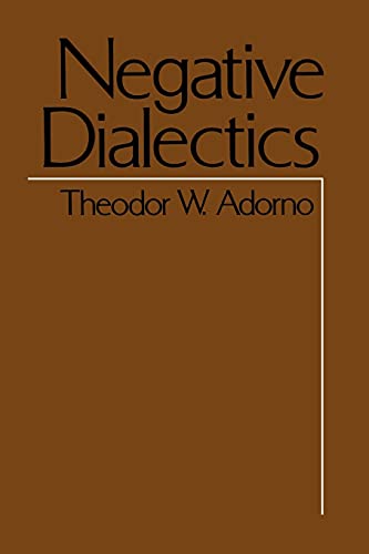 Negative dialectics Cover