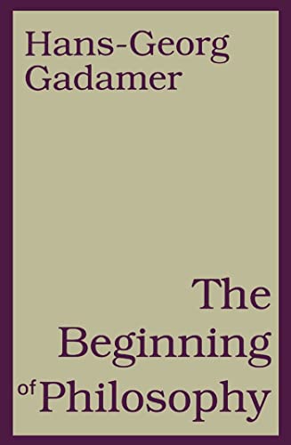 The beginning of philosophy Cover