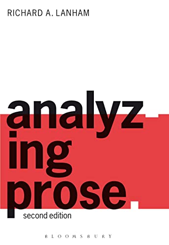 Analyzing prose Cover