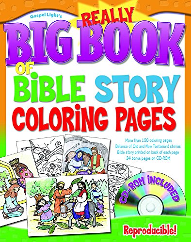 Really Big Book of Bible Story Coloring Pages with CDROM (Big Books (Gospel Light)) Cover