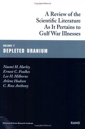 A review of the scientific literature as it pertains to Gulf War illnesses. Cover