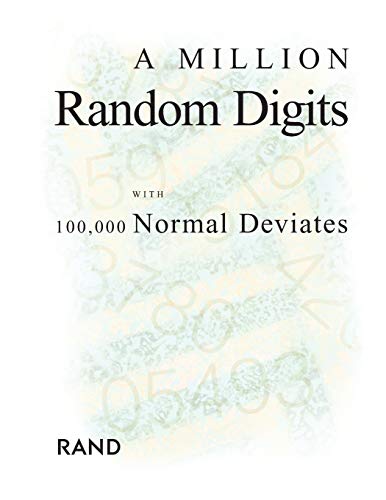 A million random digits with 100,000 normal deviates. Cover