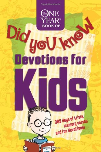 The One Year Book of Did You Know Devotions for Kids Cover