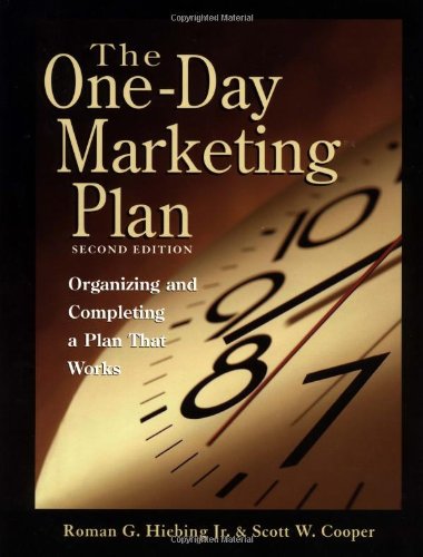 The one-day marketing plan Cover