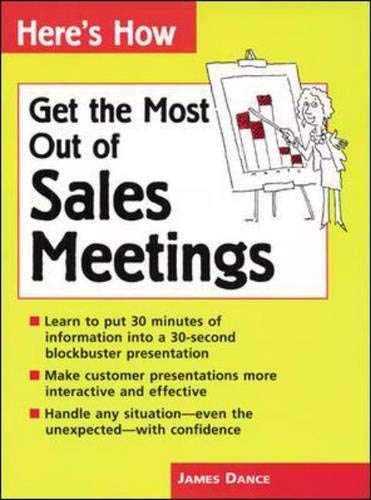 Get the most out of sales meetings Cover