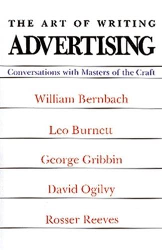The art of writing advertising Cover