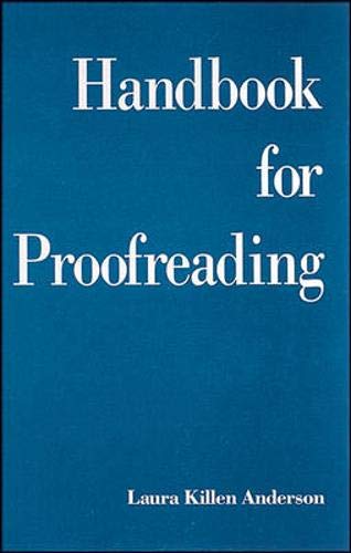 Handbook for proofreading Cover