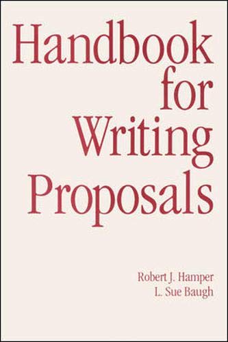 Handbook for writing proposals Cover