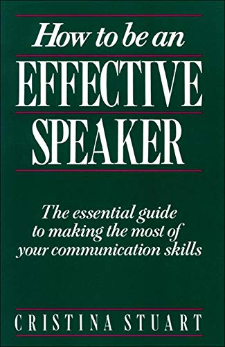 How to be an effective speaker Cover