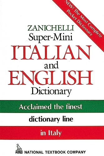 Zanichelli super-mini Italian and English dictionary Cover