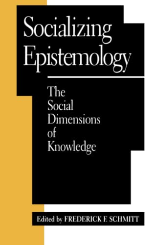 Socializing epistemology Cover