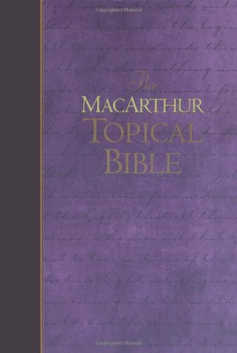 The MacArthur topical Bible Cover