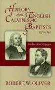 History of the English Calvinistic Baptists 1771-1892 Cover