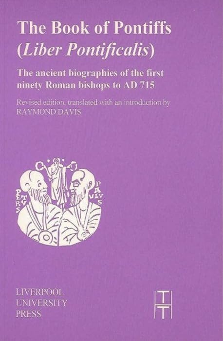 The book of pontiffs (Liber pontificalis) Cover