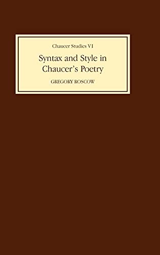Syntax and style in Chaucer's poetry Cover