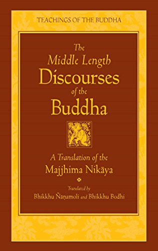The middle length discourses of the Buddha Cover