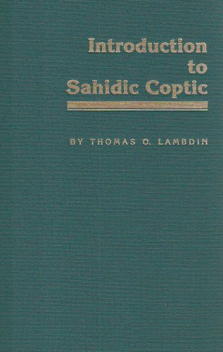 Introduction to Sahidic Coptic Cover