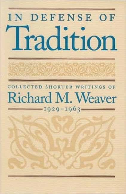 In defense of tradition Cover