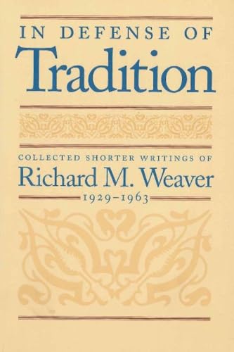 In defense of tradition Cover