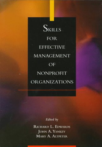 Skills for effective management of nonprofit organizations Cover