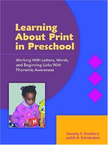 Learning About Print in Preschool Cover
