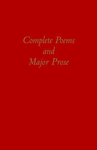 Complete poems and major prose Cover