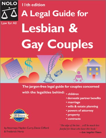 A legal guide for lesbian and gay couples Cover