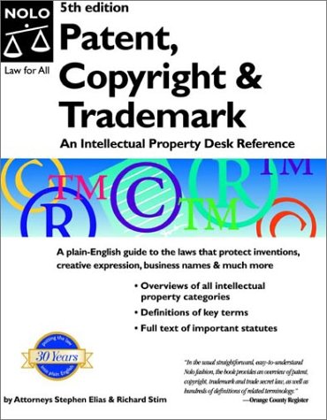 Patent, copyright & trademark Cover