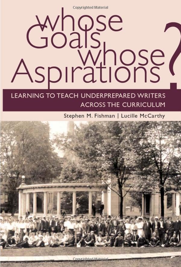 Whose goals? Whose aspirations? Cover