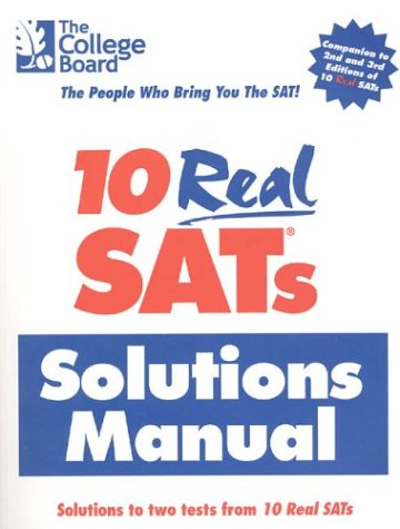 10 Real SATs Solutions Manual Cover
