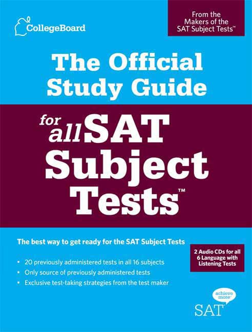 The official study guide for all SAT subject tests. Cover