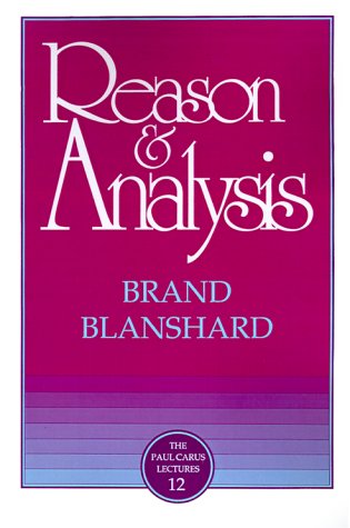 Reason & Analysis (Paul Carus Lectures) Cover