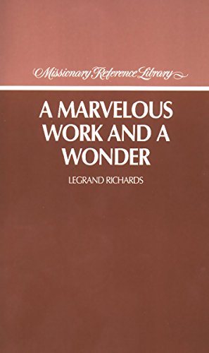 A Marvelous Work and a Wonder (Missionary Reference Library) Cover