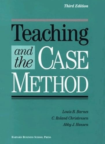Teaching and the case method Cover