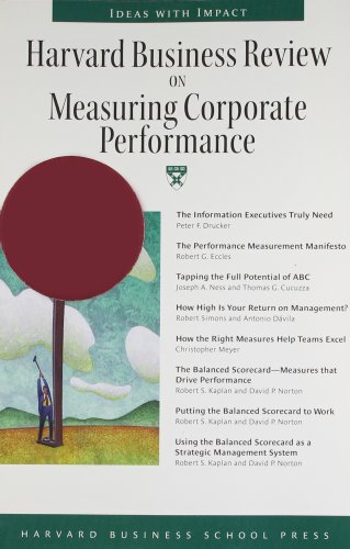 Harvard business review on measuring corporate performance. Cover