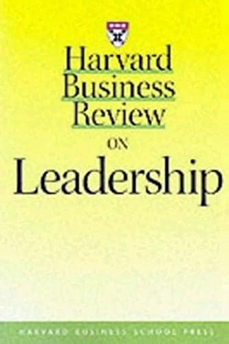 Harvard business review on leadership. Cover