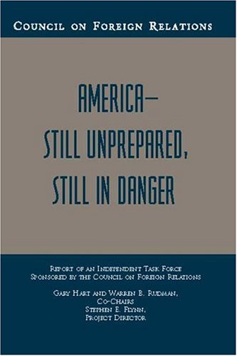 America-still unprepared, still in danger Cover