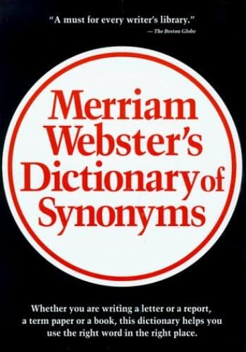 Merriam Webster's Dictionary of Synonyms Cover